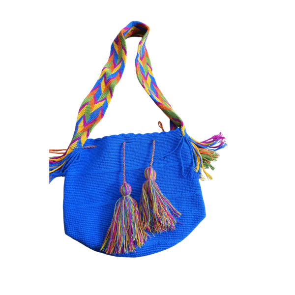 Mochila Wayuu Grande Unicolor - Image 2