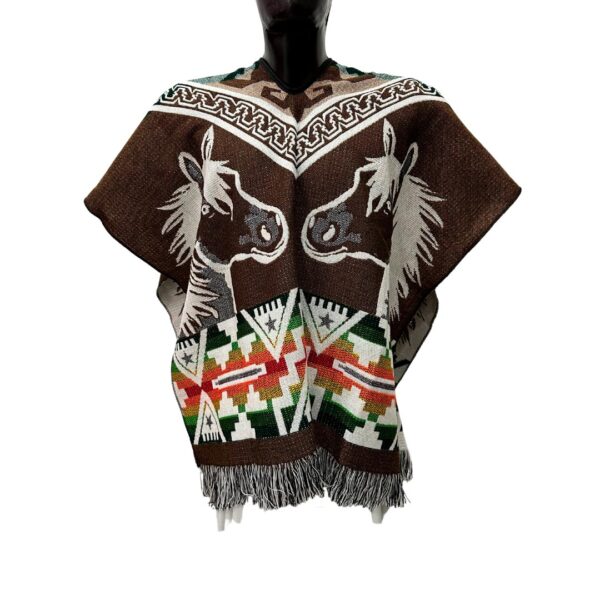 Poncho Ruana Caballos - Imagen 4