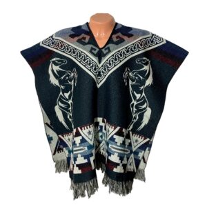 Poncho Ruana Caballos