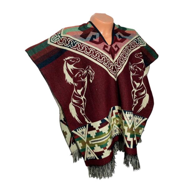 Poncho Ruana Caballos - Imagen 2